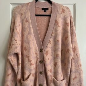 Oversized J Crew Floral Sweater